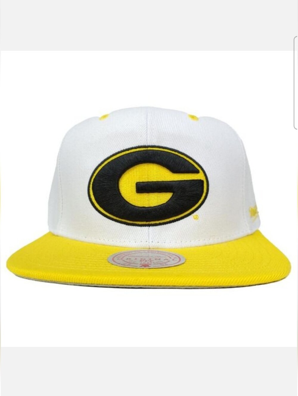 NWT Men's Mitchell & Ness White and Gold Grambling Tigers Snapback - Picture 1 of 7